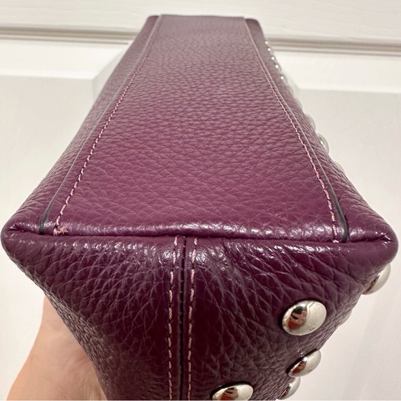 Coach Charlotte Refined Pebbled Leather Baguette Shoulder Bag - Picture 7 of 16